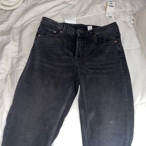 Black High Waisted Vintage Skinny Jeans